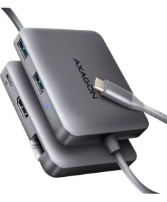 AXAGON HMC-5HL USB 5Gbps hub, 2x USB-A, HDMI 4k/60Hz, RJ-45, PD 100W, 20c