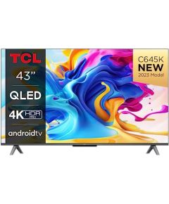 TCL 43'' 4K QLED TV with Google TV and Game Master 2.0 43C645