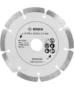 Dimanta griešanas disks Bosch BEST FOR UNIVERSAL; 125 mm