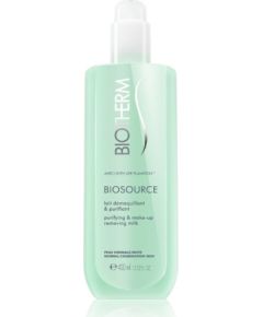 Biotherm Biosource Purifying &Makeup Removing Milk 400ml