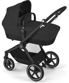 CYBEX EOS Lux kombinētie rati, Moon Black, melns rāmis