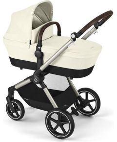 CYBEX EOS Lux kombinētie rati, Seashell Beige, Taupe rāmis