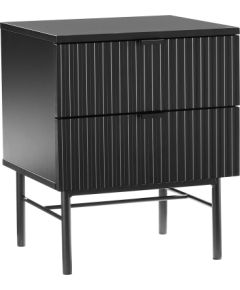 Night stand SEQUENCE with 2-drawers 45x40xH55cm, 3D black