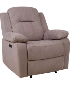 Recline armchair LOWRI electric, taupe