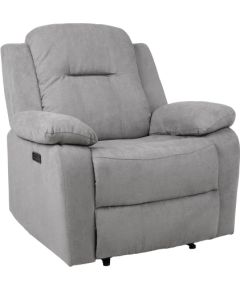 Recline armchair LOWRI electric, grey