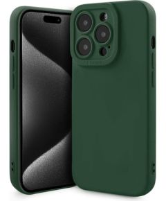 Fusion Softy izturīgs silikona aizsargapvalks Apple iPhone 15 Pro Max zaļš