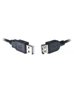 Gembird USB 2.0 A- A-socket 75cm cable Black