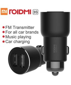 Xiaomi ROIDMI (Mojietu) 3S FM Transmiter / Bluetooth MP3 / Auto Ladētājs Dual USB 2.4A Melns