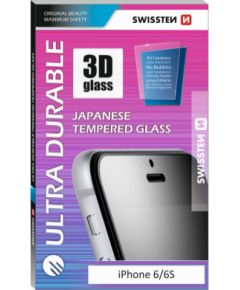 Swissten Ultra Durable 3D Japanese Tempered Glass Premium 9H Aizsargstikls Samsung J600 Galaxy J6 (2018) Balts