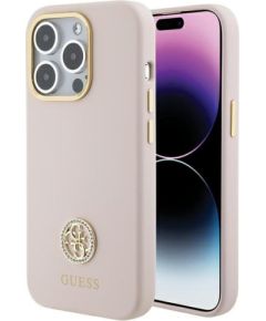 Guess GUHCP15LM4DGPP Aizmugurējais Apvalks Priekš Apple iPhone 15 Pro