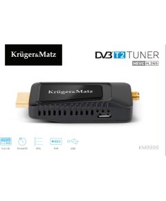 Kruger&matz KRUGER & MATZ mini Tuner DVB-T2 H.265 HEVC KM9999