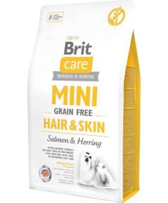 BRIT Care Mini Hair&Skin Salmon&Herring - dry dog food - 2 kg