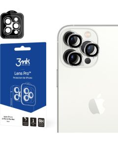 Защитное стекло камеры 3mk Lens Pro Apple iPhone 15 Pro Max серебряное