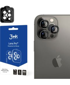 Защитное стекло камеры 3mk Lens Pro Apple iPhone 15 Pro Max черное