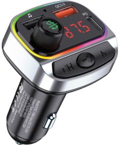 KAKUSIGA KSC-1066 автомобильный FM-трансмиттер QC 3.0 | 18 Вт | USB Flash | Bluetooth 5.0 черный
