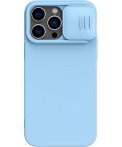 Чехол Nillkin CamShield Silky Magnetic Silicone Apple iPhone 14 Pro Max светло-синий