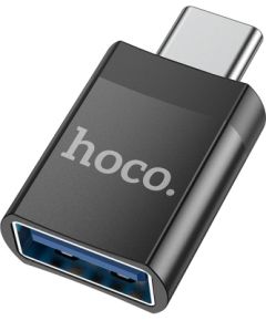 Adapter Hoco UA17 Type-C to USB-A black