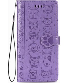 Чехол Cat-Dog Samsung A245 A24 4G/A246 A24 5G пурпурный