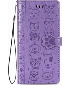 Case Cat-Dog Samsung A145 A14 4G/A146 A14 5G purple