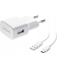 Charger original Samsung EP-TA200NWE 15W + Type-C cable  white