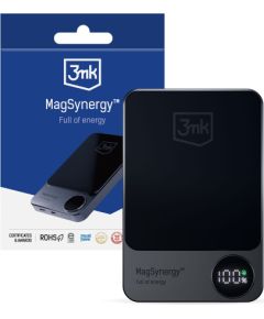 External battery Power Bank 3mk MagSynergy 10000mAh black