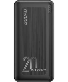 External battery Power Bank Dudao K12PQ+ PD 20W QC 3.0 2xUSB-A/Type-C 20000mAh black