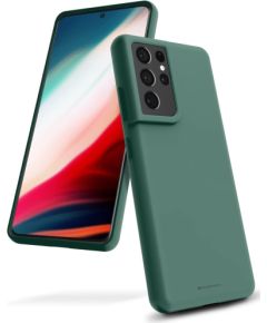 Чехол Mercury Silicone Case Apple iPhone 11 темно зеленый