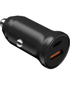 Car charger Devia Extreme PD20W+QC USB Quick Charge + Type-C PD black