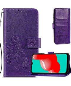 Case Flower Book Samsung A135 A13 4G violet