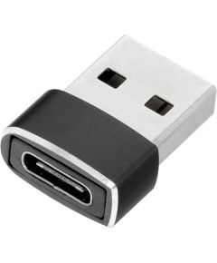 Адаптер с USB на Type-C (OTG) черный