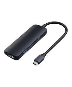 Adapter Devia Leopard Type-C To HDMI to USB3.0*2+PD 4 In 1 HUB grey
