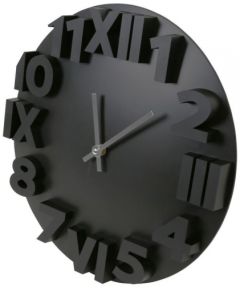 Platinet настенные часы Modern, черные (42985)