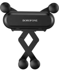Aвтомобильный держатель телефона Borofone BH19 крепится на решетку вентиляции, черный