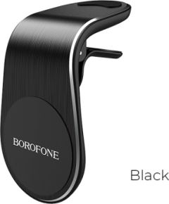 Car phone holder Borofone BH10, for using on ventilation grille, magnetic fixing, black