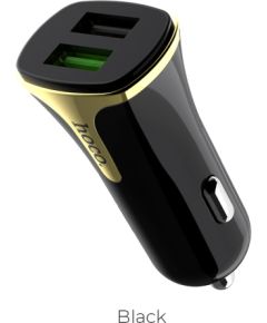 Car charger Hoco Z31 Quick Charge 3.0 (3.4A) with 2 USB connectors black