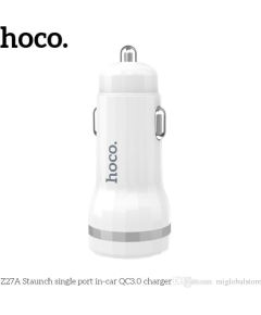 Автомобильная зарядка HOCO Z27A Staunch Quick Charge  3.0 (3.1A) белая