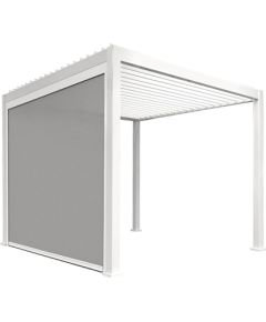 Pull-down screen for gazebo MIRADOR 4m, white/light grey