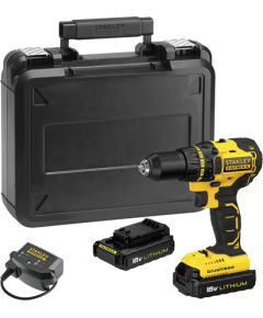 Urbjmašīna-skrūvgriezis Stanley FMC608C2K; 18 V; 2x1,3 Ah akum. Аккумуляторная дрель / шуруповёрты