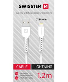 Swissten Data Kabelis USB / Lightning 1.2m