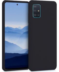 Fusion Soft Matte Back Case Silikona Aizsargapvalks Priekš Samsung Galaxy A25 5G | 24 4G Melns