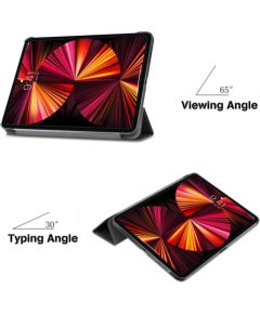 iLike Galaxy Tab S6 Lite 10.4 P610 P615 / P613 P619 Tri-Fold Eco-Leather Stand Case  Black