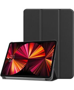 iLike iPad Air 4 10.9 Tri-Fold Eco-Leather Stand Case Black  Black