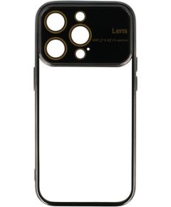 Fusion Electro Lens Back Case Silikona Aizsargapvalks Priekš Samsung A156 Galaxy A15 5G Melns