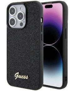 Guess iPhone 15 Pro Max HC PU DISCO SCRIPT METAL Apple Black