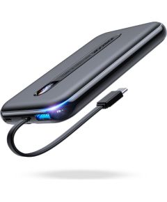 Joyroom Linglong power bank 10000mAh 20W Power Delivery Quick Charge USB | USB Type C | built-in USB Type C cable black (JR-L001 black)