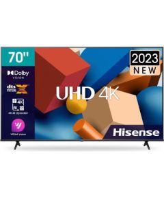 Hisense 70A6K, LED TV - 70 - black, triple tuner, UltraHD/4K, HDR