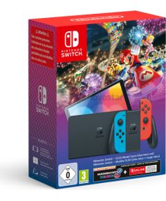 Nintendo Switch OLED Red Blue + Mario Kart 8 Deluxe