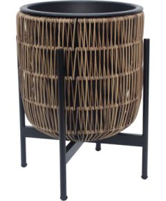 Puku pods WICKER ar stativu 30x30xH38cm, gaiši bruns Interjera un Dizaina priekšmeti