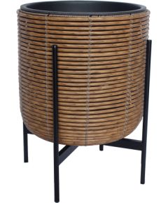 Puku pods WICKER ar stativu 38x38xH49cm, bruns Interjera un Dizaina priekšmeti