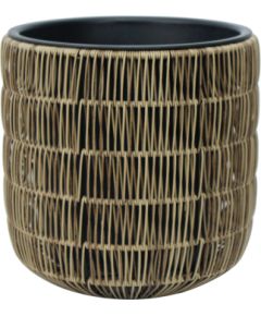 Кашпо WICKER D35xH36cm, светло-коричневый Предметы интерьера и дизайна